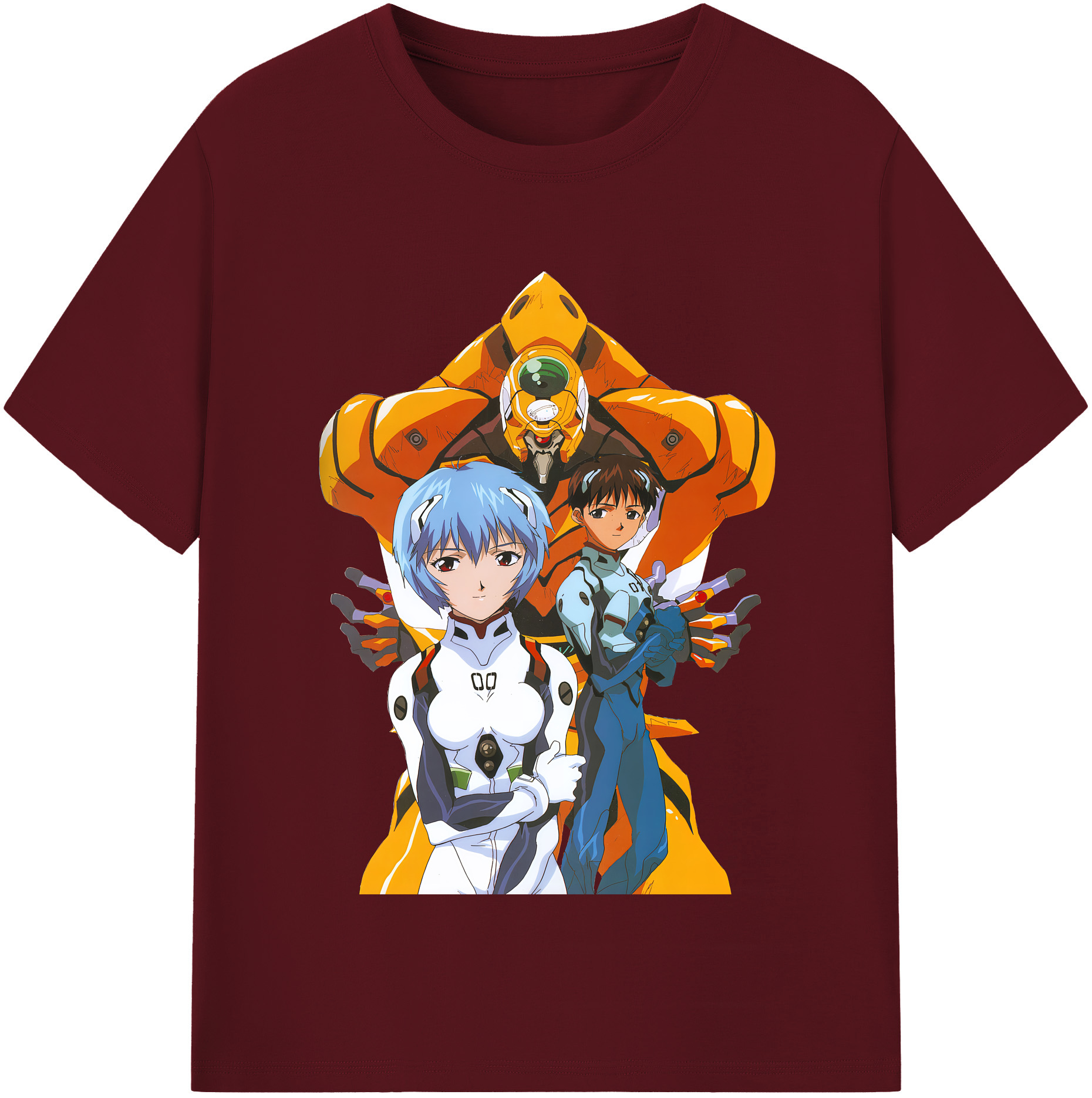（画像用） EVA 新世紀エヴァンゲリオン 綿100％半袖Tシャツ（フロントプリント）